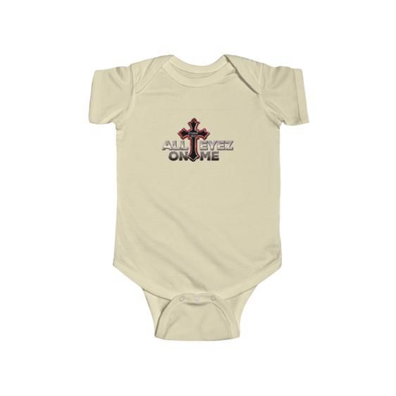 2Pac All Eyez On Me Cover Exodus Cross Baby Toddler Onesie - Rappers Merch