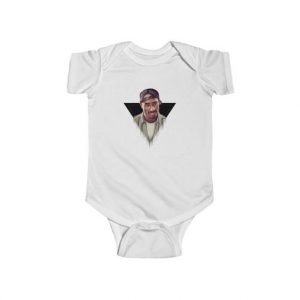 2Pac Amaru Shakur Hustlin White Sox Cap Baby Bodysuit - Rappers Merch
