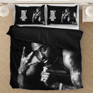 Bộ chăn ga gối 2pac Shakur Only God Can Judge Me West Side Dope - Rappers Merch
