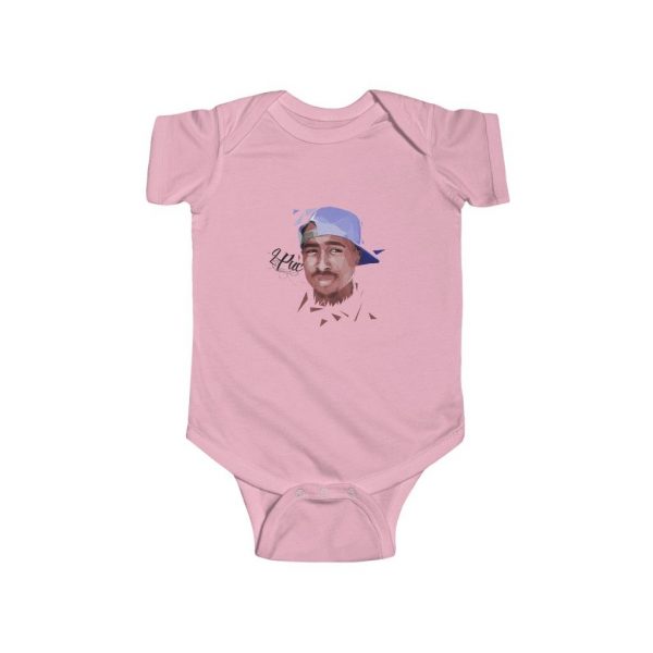 Tupac Amaru Shakur Geometric Art Baby Bodysuit Onesie - Rappers Merch