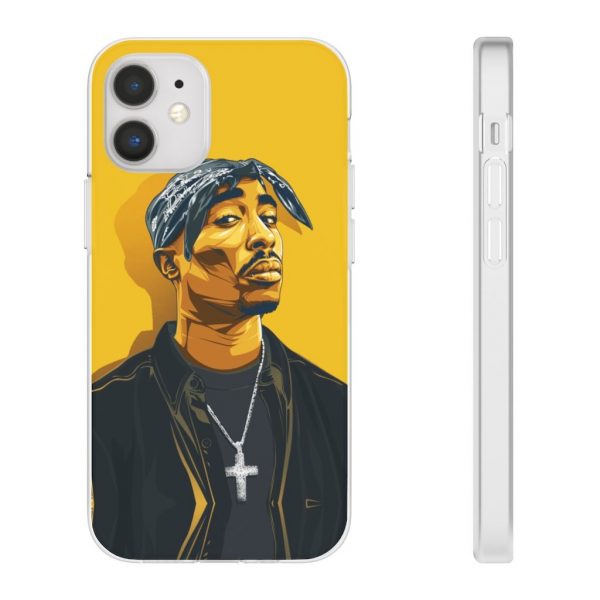 Aesthetic Vibes Tupac Shakur Awesome Yellow iPhone 12 Case - Rappers Merch