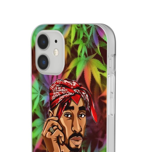 2Pac Makaveli Supreme Inspired Marijuana Art iPhone 12 Case - Rappers Merch