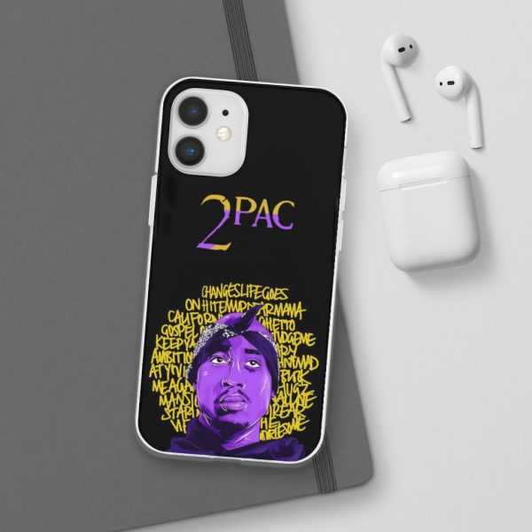 2Pac Amaru Shakur Greatest Songs Artwork Cool iPhone 12 Case - Rappers Merch