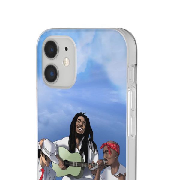 Tupac Shakur MJ & Bob Marley Jamming On Heaven iPhone 12 Case - Rappers Merch