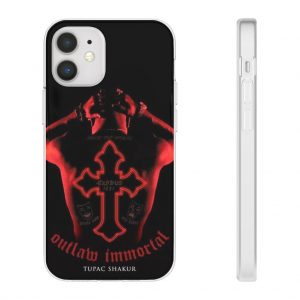 Outlaw Immortal Exodus Tupac Shakur Cover Dope iPhone 12 Case - Rappers Merch