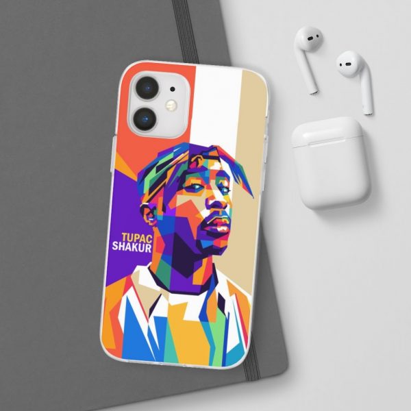2pac Makaveli Shakur Geometric Art Awesome iPhone 12 Case - Rappers Merch
