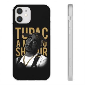 Tupac Amaru Shakur Black & White Art Awesome iPhone 12 Case - Rappers Merch