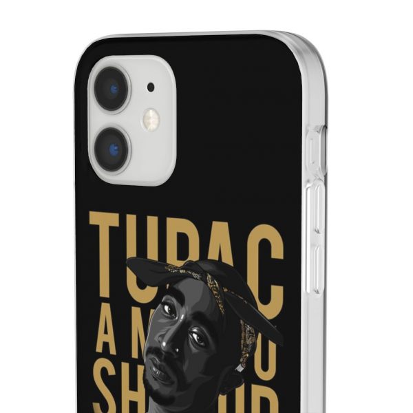 Tupac Amaru Shakur Black & White Art Awesome iPhone 12 Case - Rappers Merch