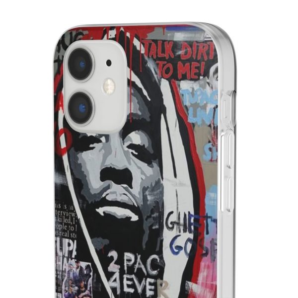 Badass Ghetto Tupac Amaru Shakur Collage Art iPhone 12 Case - Rappers Merch