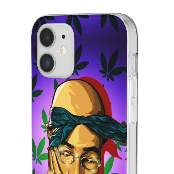 Tupac Shakur Vector Drip Marijuana Art Dope iPhone 12 Case - Rappers Merch