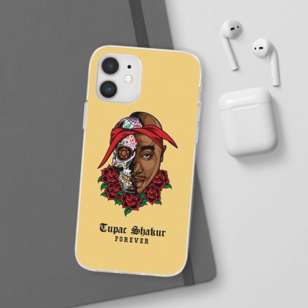 Tupac Makaveli Shakur Forever Skull Cool iPhone 12 Case - Rappers Merch