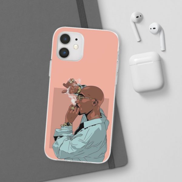 American Hip-Hop Rapper Tupac Makaveli Smoking iPhone 12 Case - Rappers Merch