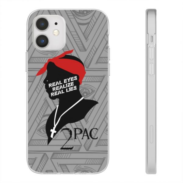 2Pac Shakur Real Eyes Realize Real Lies Cool iPhone 12 Case - Rappers Merch