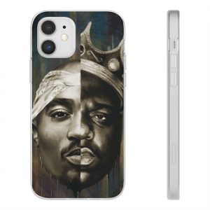 Ốp lưng iPhone 12 thiết kế nửa mặt Rappers 2Pac Makaveli & Biggie - Rappers Merch
