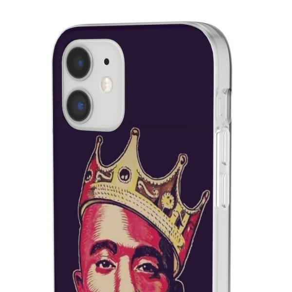 Rapper 2Pac Amaru Shakur Wearing Crown Cool iPhone 12 Case - Rappers Merch