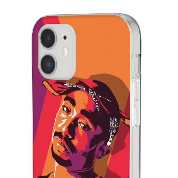 Multi-Color Tupac Shakur Hip-Hop Art Cool iPhone 12 Case - Rappers Merch