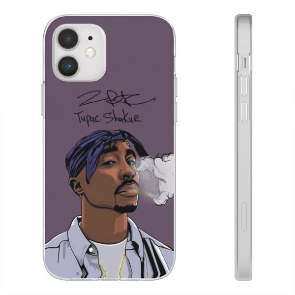 Ghetto Rapper Smoking Tupac Shakur Dope iPhone 12 Case - Rappers Merch