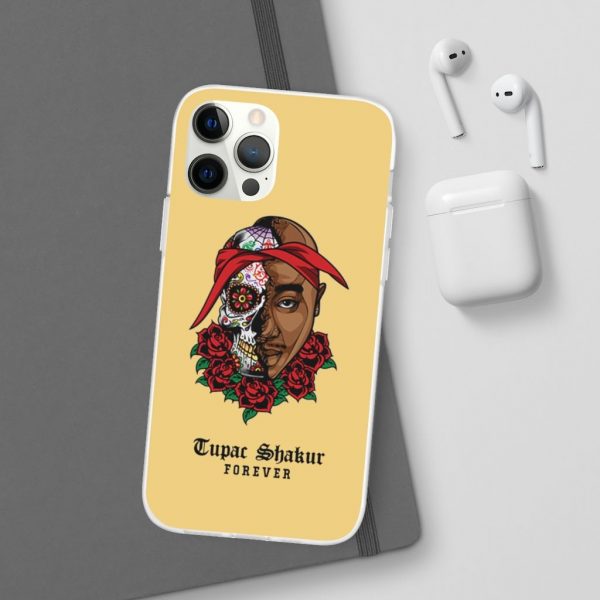 Tupac Makaveli Shakur Forever Skull Cool iPhone 12 Case - Rappers Merch