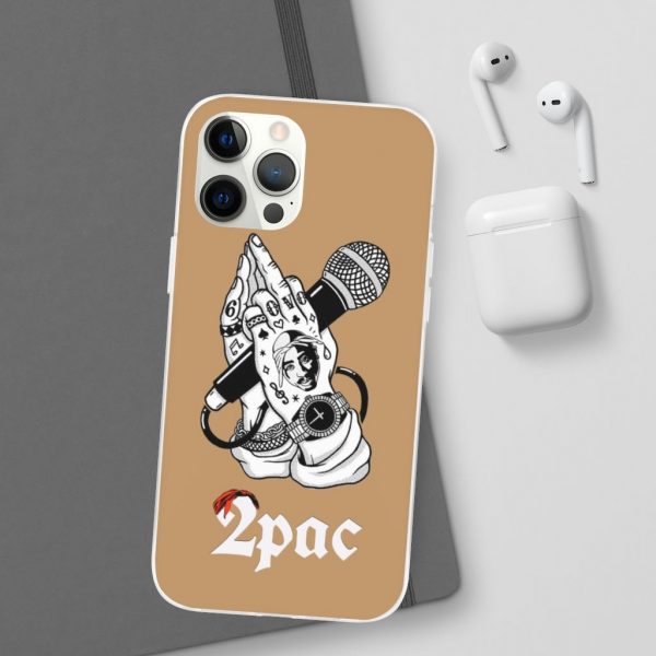 2pac Shakur Minimalist Hand Rap Culture Art iPhone 12 Case - Rappers Merch