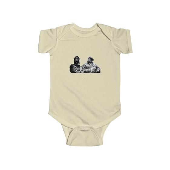 Amazing Hip-hop Rappers 2Pac And Biggie Baby Onesie - Rappers Merch