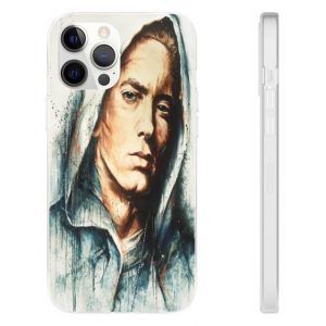 American Rapper Eminem Portrait Drip Art iPhone 12 Case - Rappers Merch
