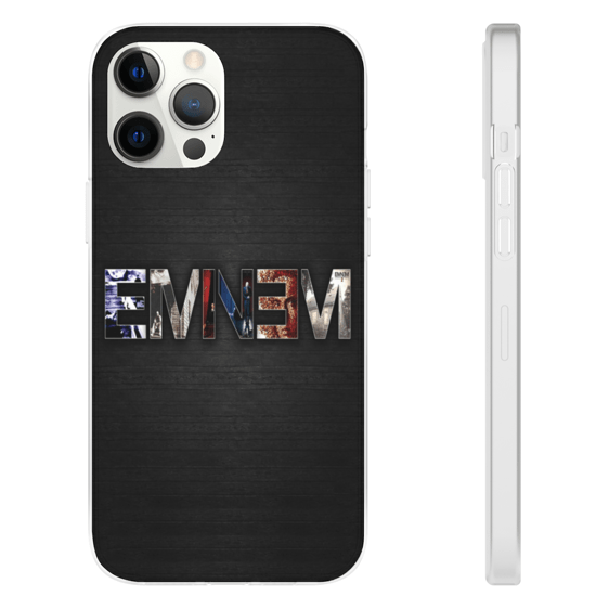 Awesome Eminem Logo Nero Gray iPhone 12 Bumper Cover - Rappers Merch