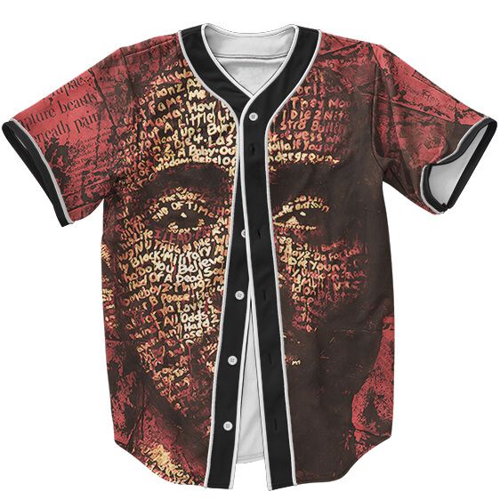 Awesome Tupac Makaveli Death Art Tribute Dope Baseball Jersey - Rappers Merch