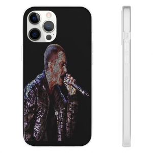 Awesome Typography Portrait Eminem iPhone 12 Fitted Case - Rappers Merch