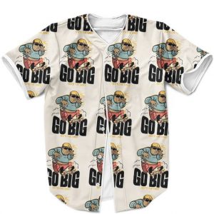 The Notorious BIG Cool Cartoon Pattern Brown Baseball Shirt - Rappers Merch