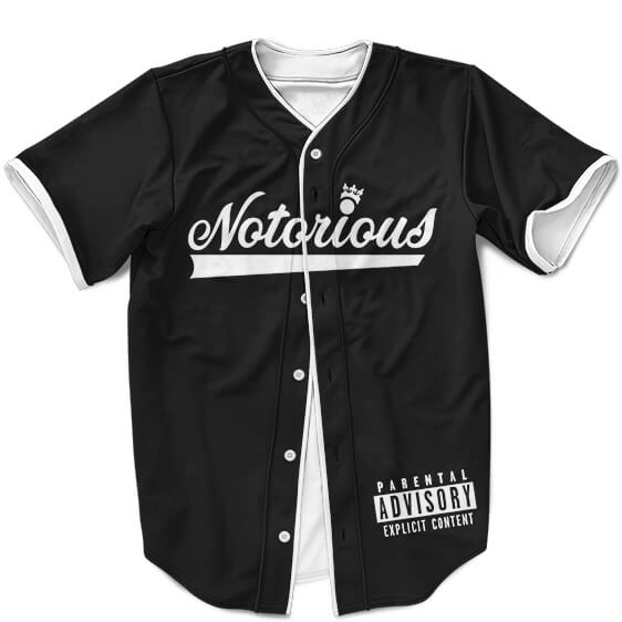 Big Poppa Notorious BIG 1972 Birthyear Clean Black Dope Baseball Uniform - Rappers Merch