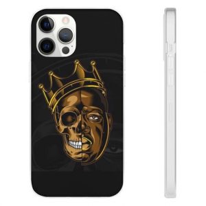 Ốp lưng Biggie Golden Skull And Crown Tribute Black iPhone 12 - Rappers Merch