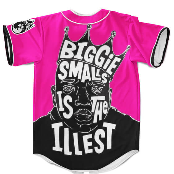 Biggie Smalls Is The Illest Pop Culture Style Neon Pink Cool Baseball Jersey - Rappers Merch