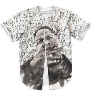 Biggie Smalls It Was All A Dream Abstract Watercolor Art Cool Baseball Jersey - Rappers Merch