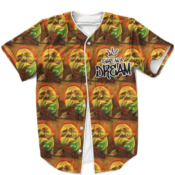 Biggie Smalls Notorious BIG It Was All A Dream Awesome Pattern Baseball Shirt - Rappers Merch