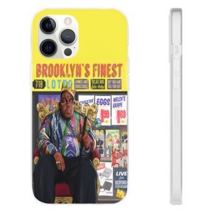 Biggie's Crown And Cane Brooklyn's Finest iPhone 12 Cover - Rappers Merch
