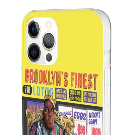 Biggie's Crown And Cane Brooklyn's Finest iPhone 12 Cover - Rappers Merch