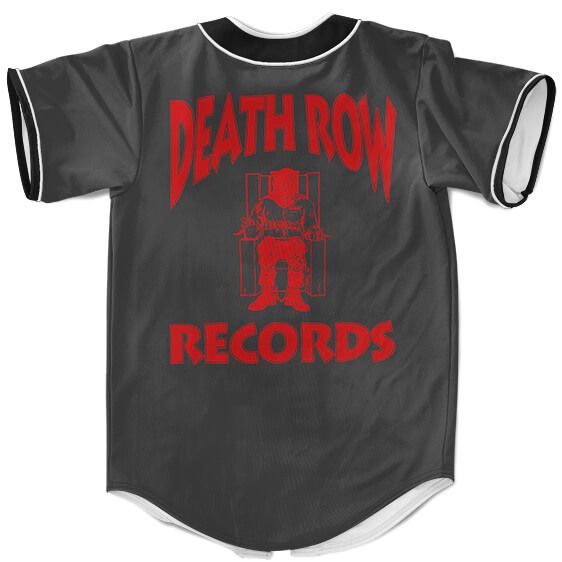 Deathrow Records Gangsta Rapper 2Pac Shakur Baseball Jersey - Rappers Merch