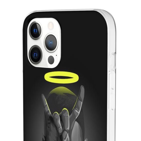 Devil Horns And Angel's Halo Eminem iPhone 12 Fitted Case - Rappers Merch