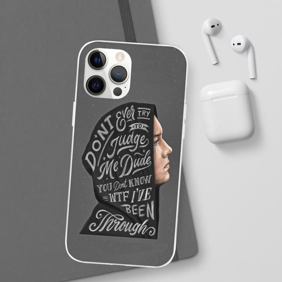 Don't Ever Try To Judge Me Dude Eminem Gray iPhone 12 Case - Rappers Merch