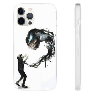 Dope Eminem And Venom White iPhone 12 Fitted Cover - Rappers Merch