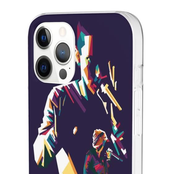 Double Abstract Silhouette Eminem iPhone 12 Fitted Case - Rappers Merch
