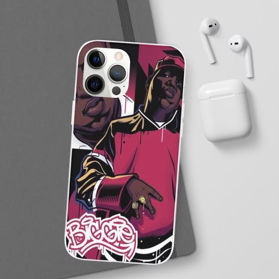 East Coast Rapper Biggie Fan Art iPhone 12 Bumper Cover - Rappers Merch