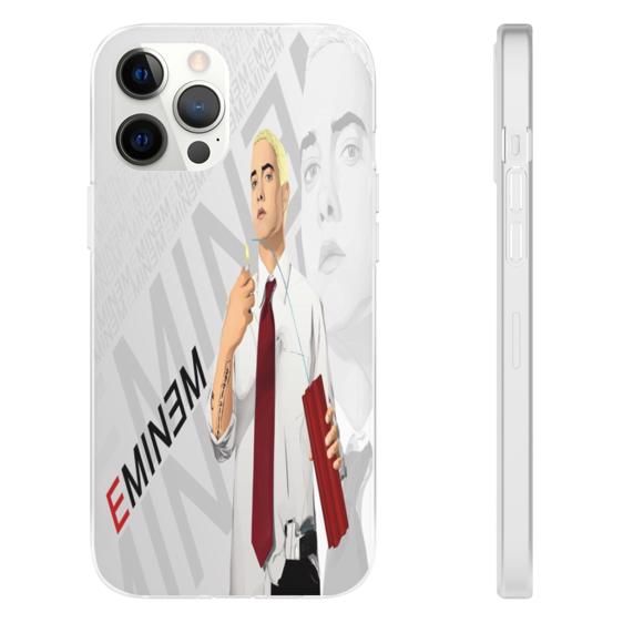 Eminem Armed with Bomb And Gun iPhone 12 Bumper Cover - Rappers Merch