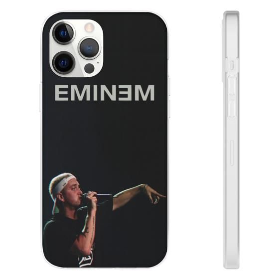 Eminem Performing His Craft iPhone 12 Fitted Cover - Rappers Merch