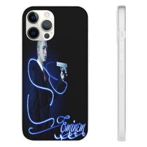 Eminem Pull The Trigger Midnight Blue iPhone 12 Cover - Rappers Merch