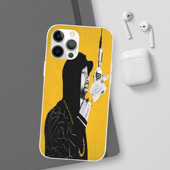 Eminem Studio Recording Art Yellow iPhone 12 Bumper Cover - Rappers Merch