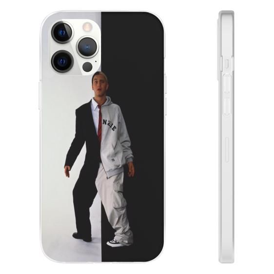 Formal & Casual Attire White And Black Eminem iPhone 12 Cover - Rappers Merch