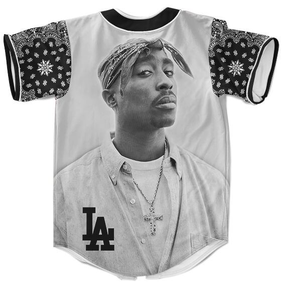 Hip Hop Gangsta Rapper 2Pac Amaru Shakur LA Dope Baseball Jersey - Rappers Merch