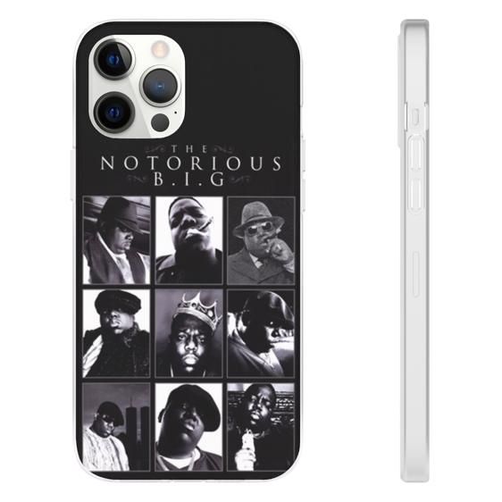 The Notorious Big Pic Collage iPhone 12 Bumper Cover - Rappers Merch