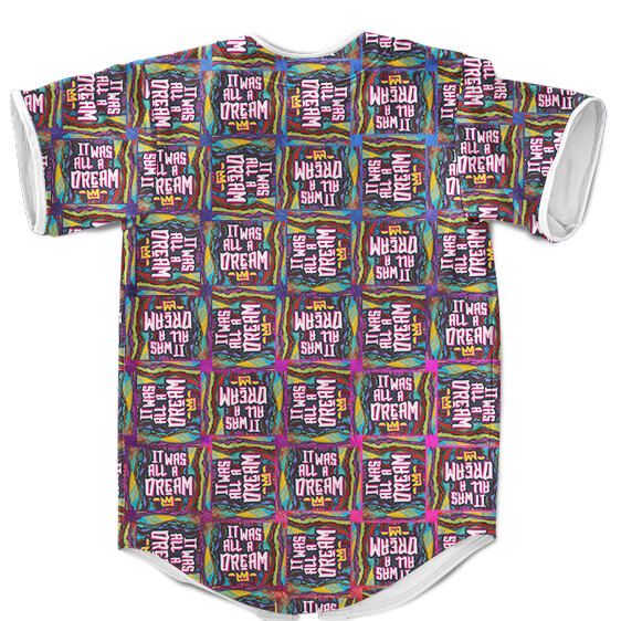 Juicy It Was All A Dream Notorious BIG Checkered Pattern Baseball Uniform - Rappers Merch